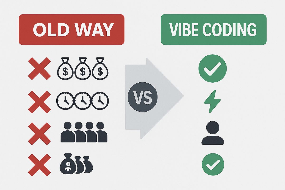 เปรียบเทียบวิธีเดิม vs Vibe Coding